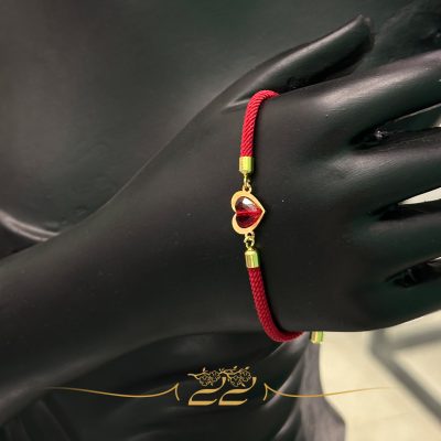دستبند نخی قلب